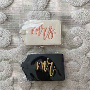 Mr. & Mrs. Luggage Tags NEW